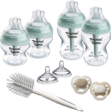 Tommee Tippee Advanced Anti-Kolik-Babyflaschen und Sauger-Starterset – 150-ml- und 260-ml-Flaschen für Neugeborene – 0 Monate+