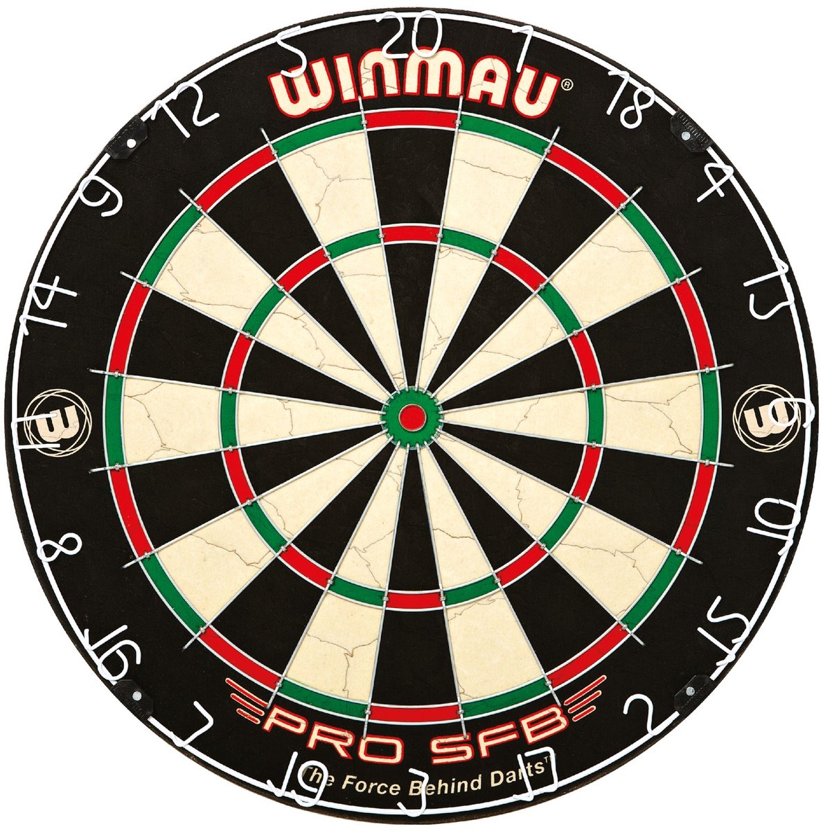 Winmau Dartscheibe pro-sfb – Sisalfasern, Turniergröße, langlebig, inklusive Aufhängesystem