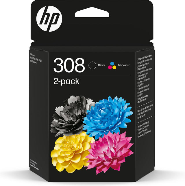 Hp 308 - inktcartridge - origineel - standaard capaciteit - zwart kleur