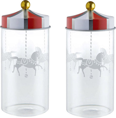 Merkloos sans marque alessi circus kruidenpot 2 stuks