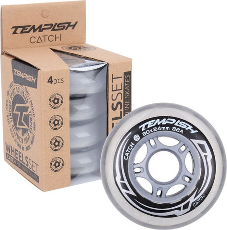 Tempish – Catch 82a Rollen – 80 mm – 4 Stück – Griffhaltigkeit für Freizeitskater