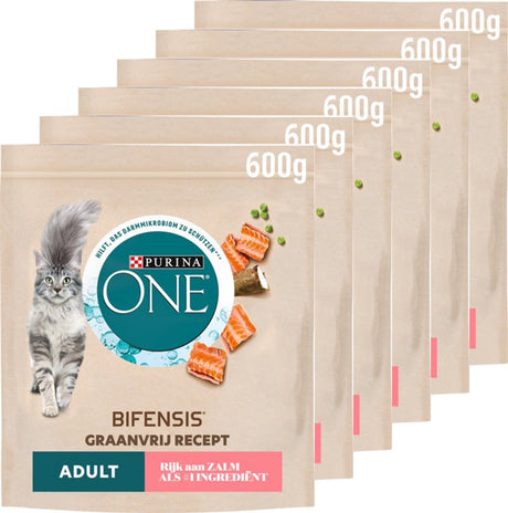 Purina one purina® one® getreidefrei adult - Katzenfutter - Lachs - 6 x 600 g