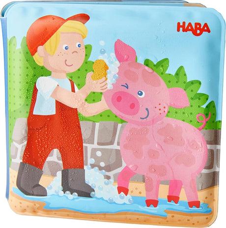 Haba - Badebuch, Waschtag für Schwein, Kuh