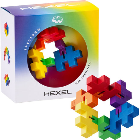 Plus-Plus Hexel Spectrum 6-teiliges Zappelspielzeug – 3485 – ab 3 Jahren