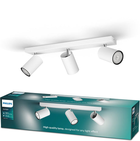 Philips led philips kosipo opbouwspot - 3-lichts - wit