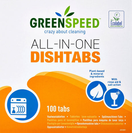 Greenspeed All-in-One Spülmaschinentabs 3 in 1 Betrieb, 100 Stück