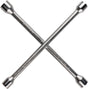 Dunlop wielsleutel - auto wielmoersleutel geschikt voor afmetingen 17-19-21-23 mm - kruissleutel voor auto - montagesleutel - voertuig gereedschap voor alle velgen - 27 x 27 cm