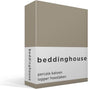 Beddinghouse percale katoen topper hoeslaken - eenpersoons - sand