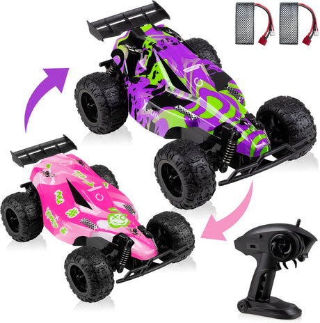 Overmax x-clash gesteuertes Auto – 20 km/h – 2 Batterien – Reichweite 100 m – 2 Karosserien – Offroad-RC-Auto – Outdoor Indoor – Mädchen und Jungen – ferngesteuertes Auto für Kinder und Erwachsene