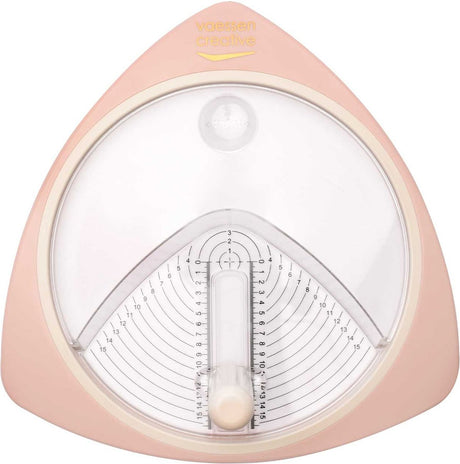 Vaessen kreativer Kreisschneider - Papierschneider - verstellbar - rosa - Durchmesser ø 15 cm - inkl. 3 Ersatzklingen