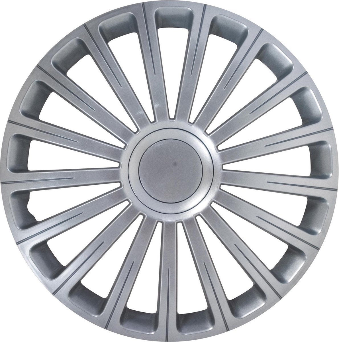 Carpoint wieldoppen radical pro 13 inch abs zilver set van 4