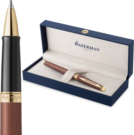 Waterman Hemisphere Tintenroller | die subtile Version | kupferrot | feiner Punkt | mit Geschenkbox