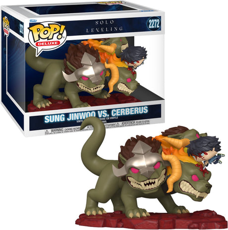 Funko solo leveling sung jinwoo vs cerberus - (pop! deluxe) vinyl figur 2272 unisex pop! - neutraal - standard