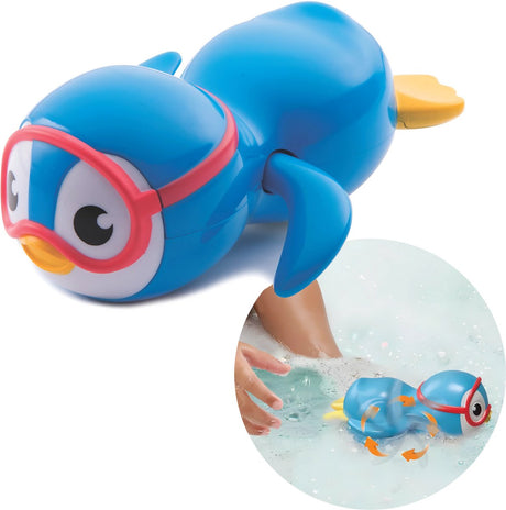 Munchkin swimming scuba buddy - opwindbare pinguïn voor in bad - badspeelgoed - vanaf 12 maanden