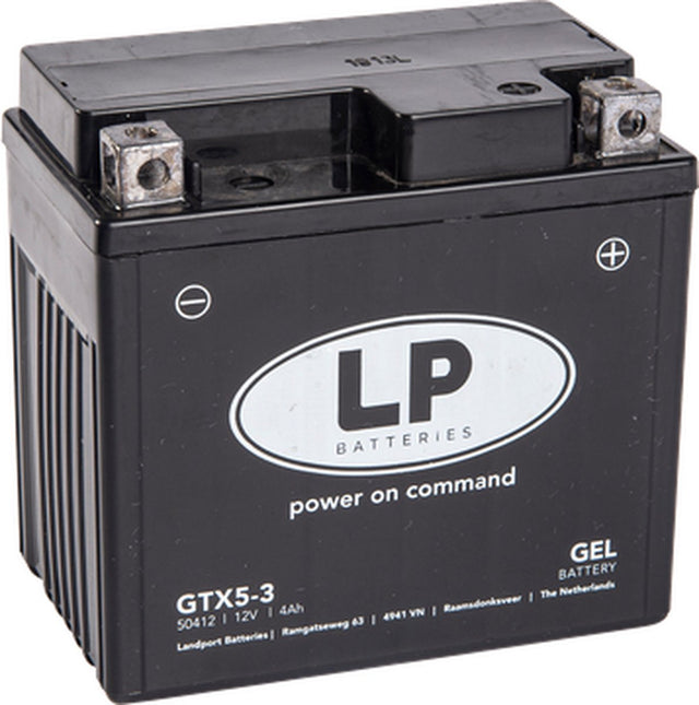 Landport (lp) gtx5-3 motor gel accu 12 volt 4,0 ah (50412 - mg ltx5-3)