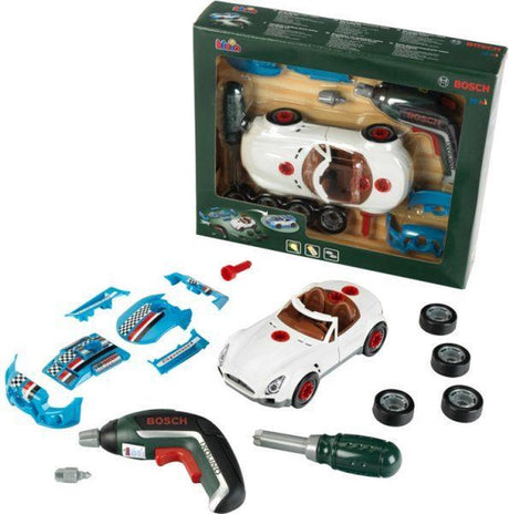 Klein Toys - Bosch Miniauto-Tuning-Set 15-teilig - Spielzeugauto - Spielzeugwerkzeuge