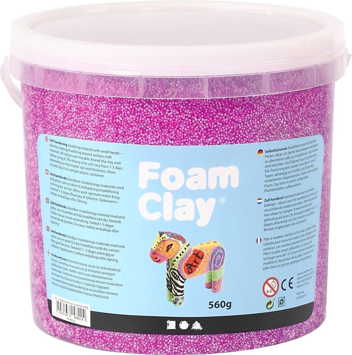Schaumton - neonviolett, 560gr.