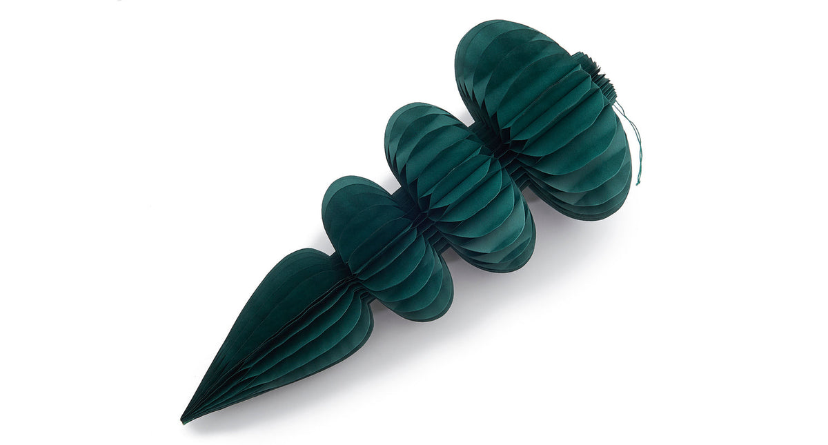 Paper cone hanger ø35x78cm emerald