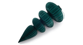 Paper cone hanger ø35x78cm emerald