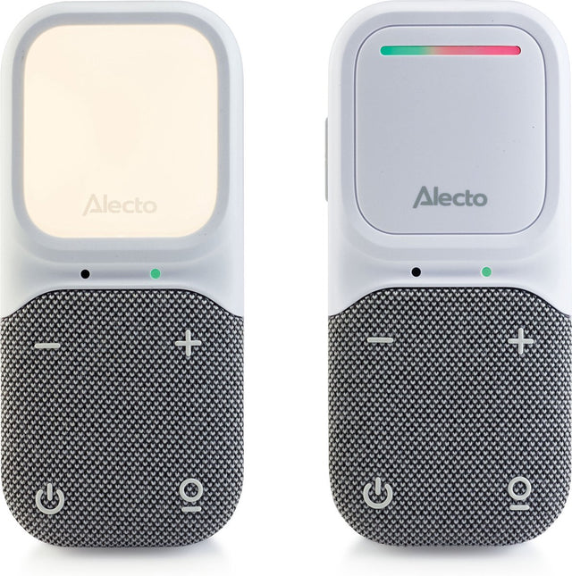 Alecto Babyphone – Audio-Babyphone – Full Eco Dect – Nachtlicht – lange Standby-Zeit – DBX135 – Weißgrau
