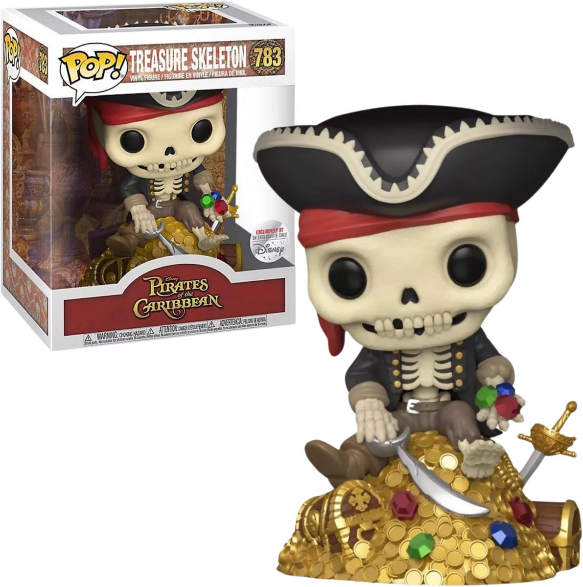 Funko-Pop! Deluxe: Fluch der Karibik – Skelett auf Goldhaufen (exklusiv)