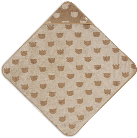 Jollein badcape baby - jersey badstof - 75x75 cm - jacquard - teddy bear 98