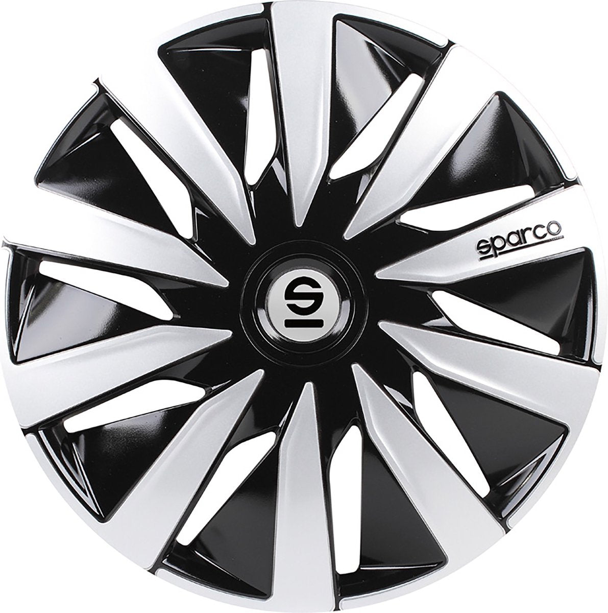 Radkappen Lazio 16 Zoll ABS schwarz silber 4er Set