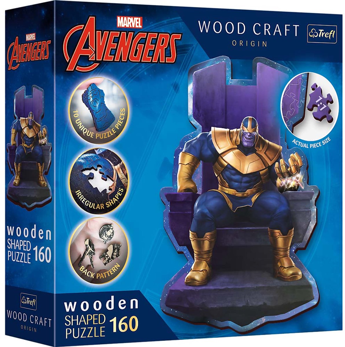 Trefl-Puzzle – hölzernes Wunderwerk Thanos auf dem Thron, 160 Teile, FSC nachhaltig.