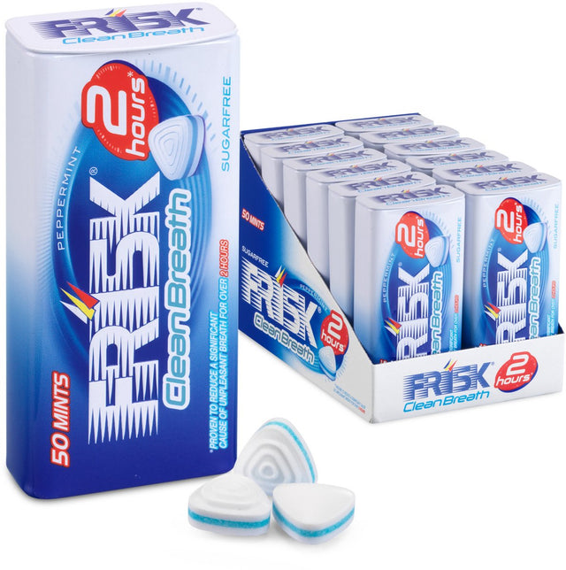Frisk clean breath peppermint - frismakers - suikervrij - 1x12stuks