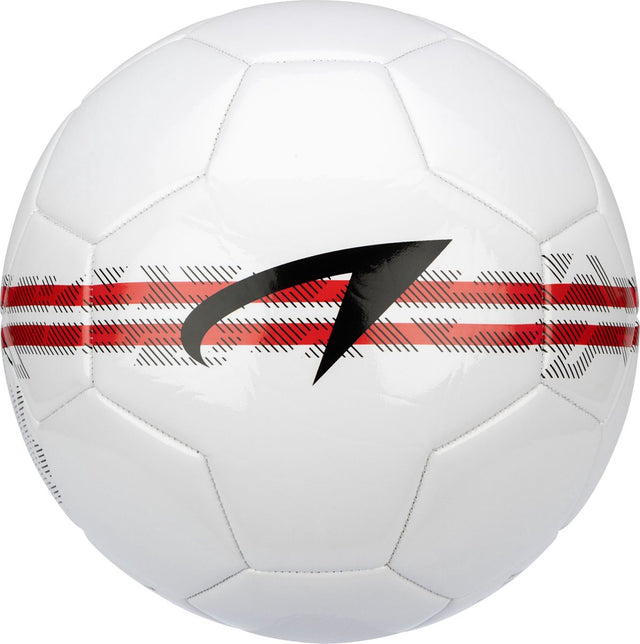 Avento voetbal - grid-mark - wit rood - maat 5 - ⌀ ca. 22 cm