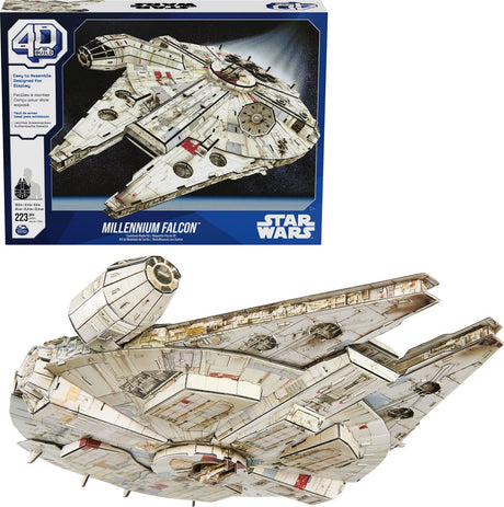 4D Build Star Wars – Millennium Falcon – 3D-Puzzle – 223 Teile – Bausatz aus Pappe