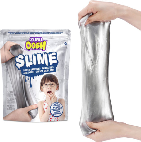 Zuru oosh zuru - oosh - Folienbeutel Schleim groß - 800g - Silber