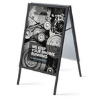 Gehwegschild Showdown zp50x70g32mec9005 Aluminium schwarz