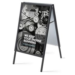 Gehwegschild Showdown zp50x70g32mec9005 Aluminium schwarz