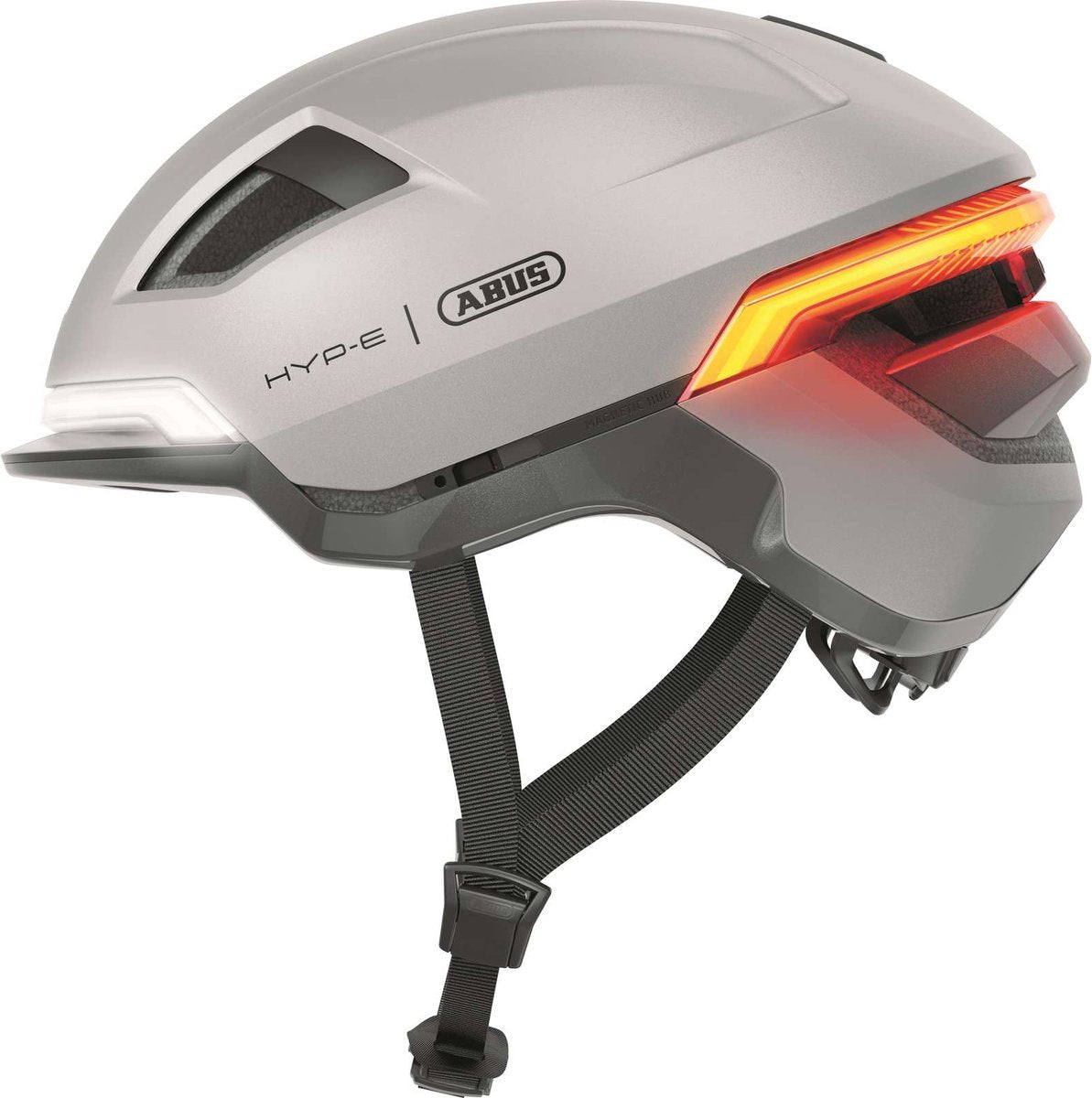 Abus Smart Helm Hyp-e Glanz Silber S 51-55cm