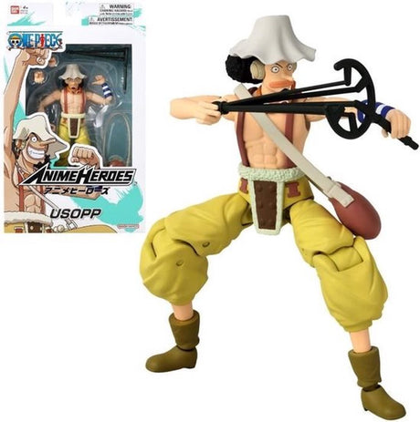 Bandai – Anime-Helden – One Piece – Anime-Helden-Figur 17 cm – Lysop – 37005