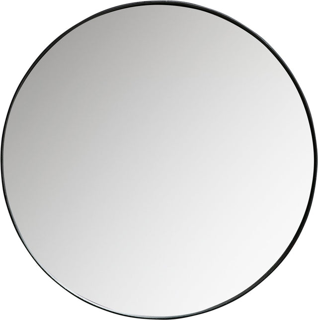 Woood Doutzen Spiegel - Metall - Schwarz - 80x80x5