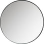 Woood Doutzen Spiegel - Metall - Schwarz - 80x80x5