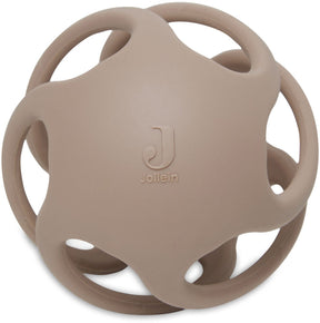 Jollein - bijtring bal siliconen ø 9,5cm - bijtringen baby - biscuit