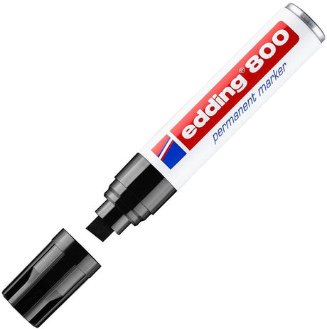 Edding Permanentmarker 800 Ultra 4-12 mm schwarz diagonal, schnell trocknend, wasserbeständig