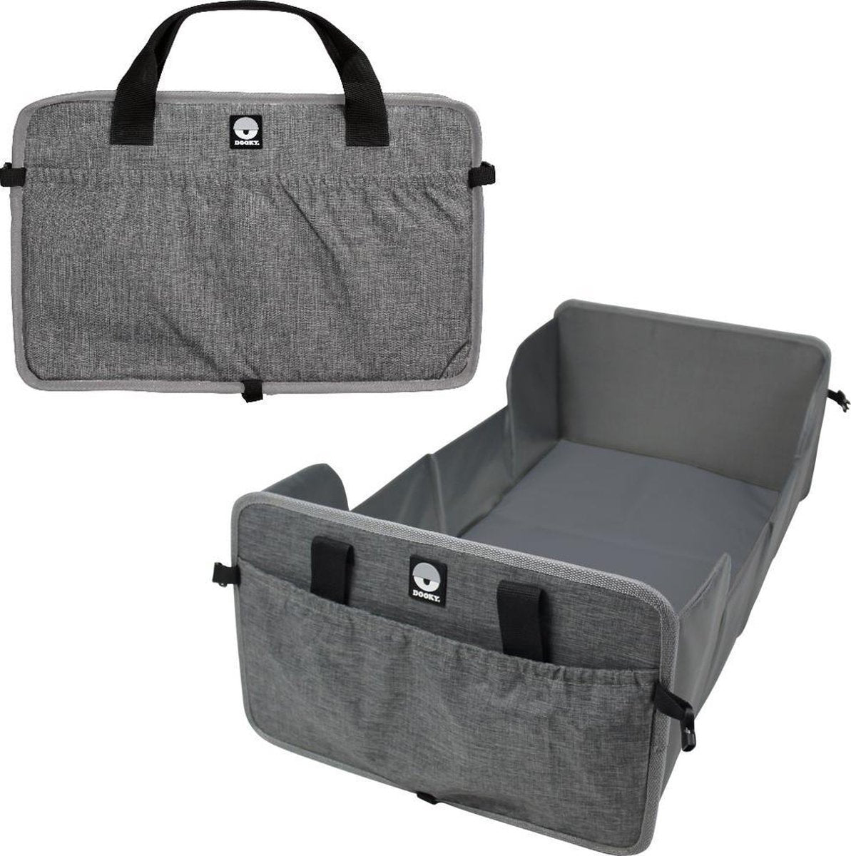 Dooky Traveller – Reisebett – faltbar – 0–6 Monate – Graumelange