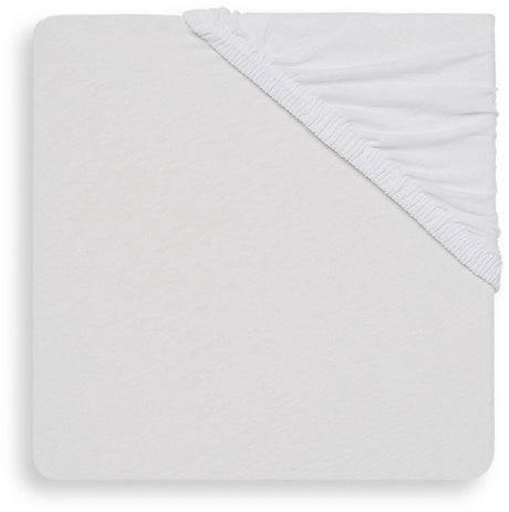 Jollein - baby hoeslaken peuterbed jersey (wit) - katoen - hoeslaken peuter, hoeslaken juniorbed - 70x140 75x150cm