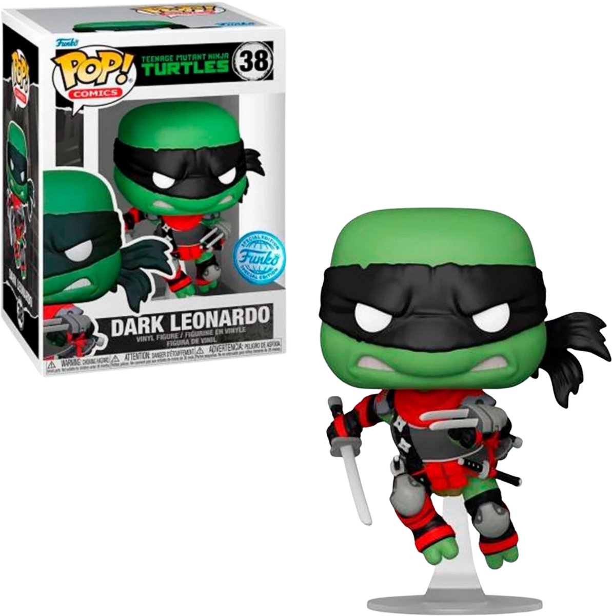 Funko-Pop! Comics: Teenage Mutant Ninja Turtles – Dark Leonardo #38, exklusive Sonderausgabe