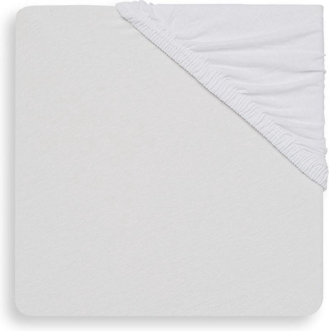 Jollein baby hoeslaken ledikant jersey 60x120cm - wit