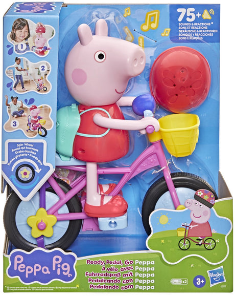 Hasbro peppa pig interactieve fiets speelset met peppa figuur.