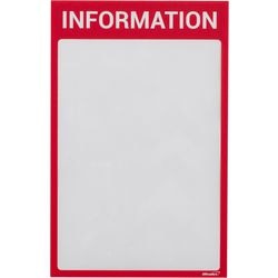 Displayrahmen Ultradex Information A4 rot