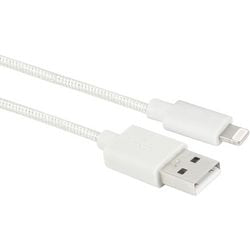 Act USB A bis Blitzbelastung und Datenkabel 1M Nylon - Weiß