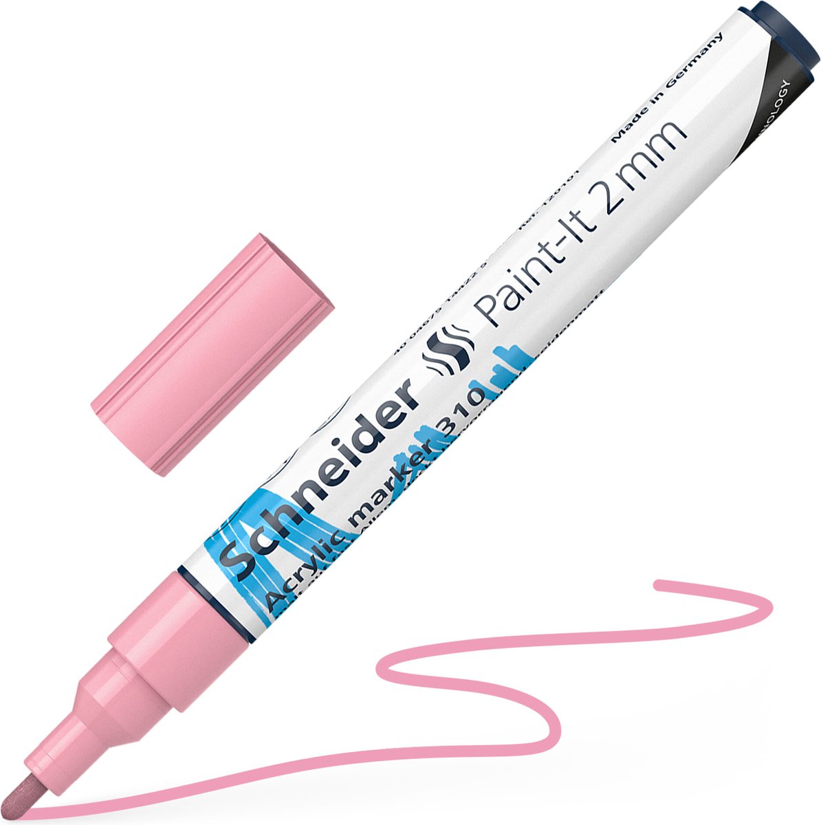 Schneider Schreibgeräte Schneider Acrylmarker – Paint-it 310 – 2 mm – Pastellrosa – S-120129