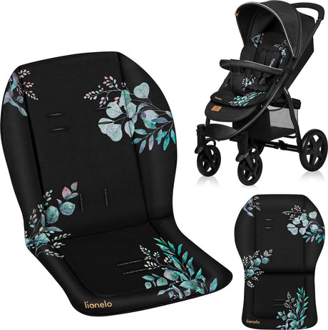 Lionelo-Sitzauflage – universeller Kinderwagen-Kisseneinsatz – doppelseitiges Design – hydrophober Stoff – flexible Passform – waschbar – angenehm weich – goldene Momente