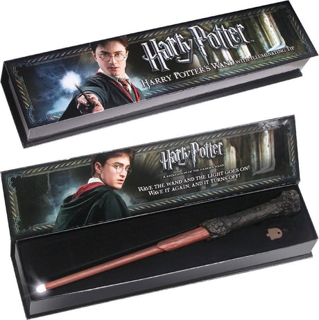 Markenloser Sans-Marque-Harry-Potter-Zauberstab, Nachbildung von Harrys leuchtendem Zauberstab, braun
